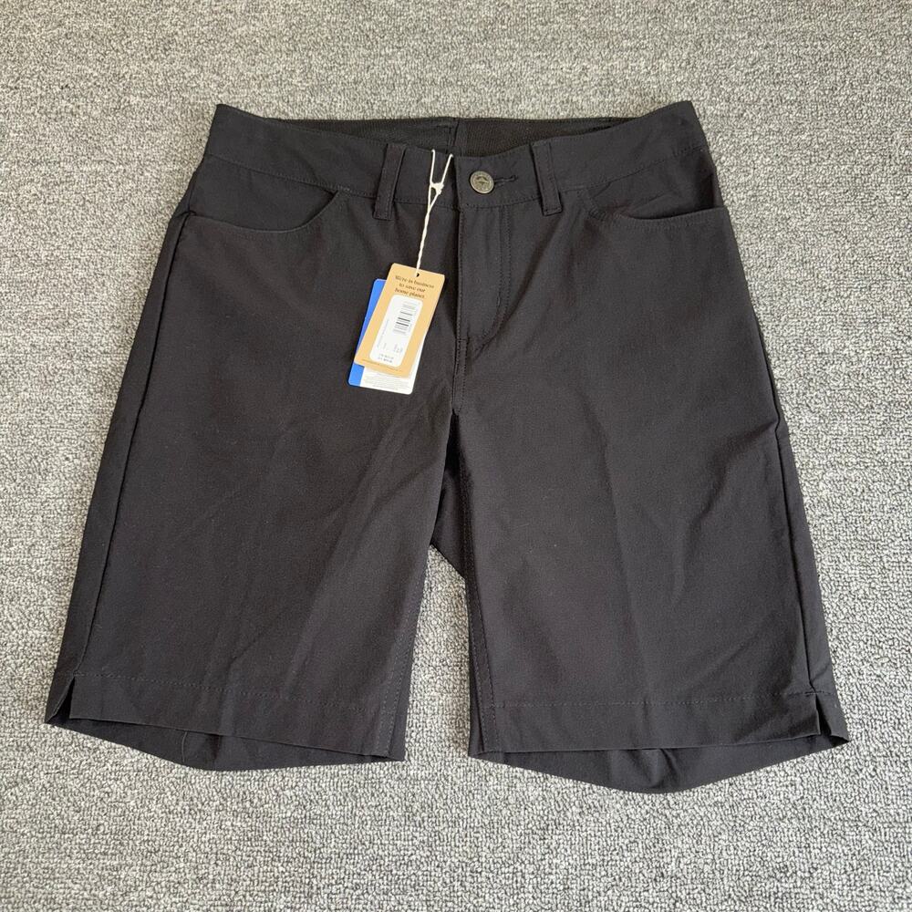 Patagonia NWT Women's Skyline Traveler Shorts 8" Black Size 2 Activewear NEW